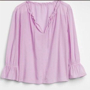 GAP Light Purple Ruffle Blouse